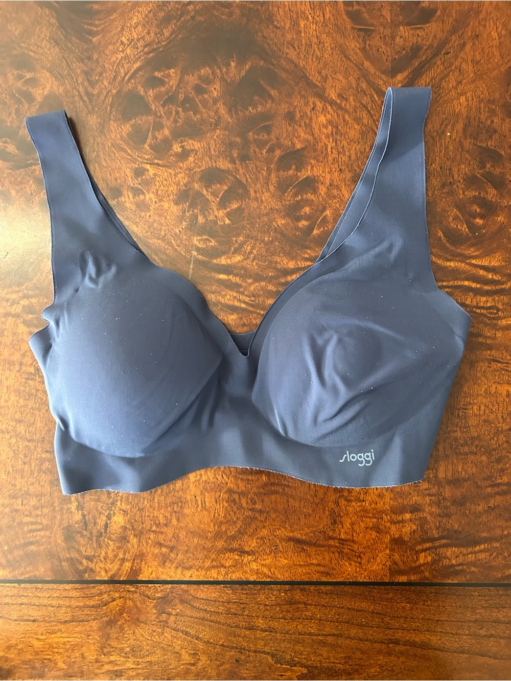 Sloggi ZERO Feel Bralette Non Wired Soft Cup Pullover Bra Seamless Sm Blue